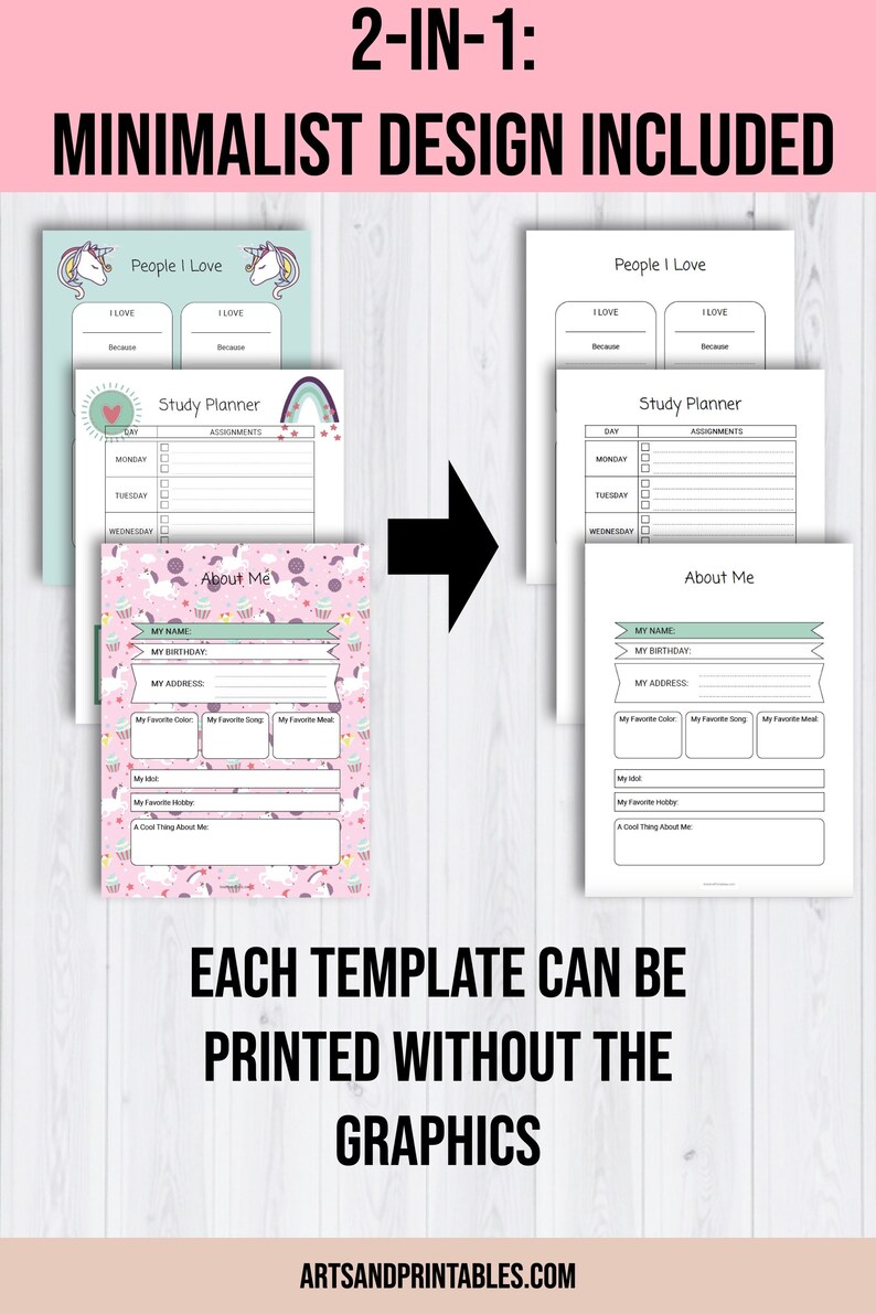 Printable Bullet Journal for Kids | Printable Journal for Girls ...