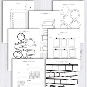 Printable Bujo Templates | Printable Bullet Journal Lists | Printable ...