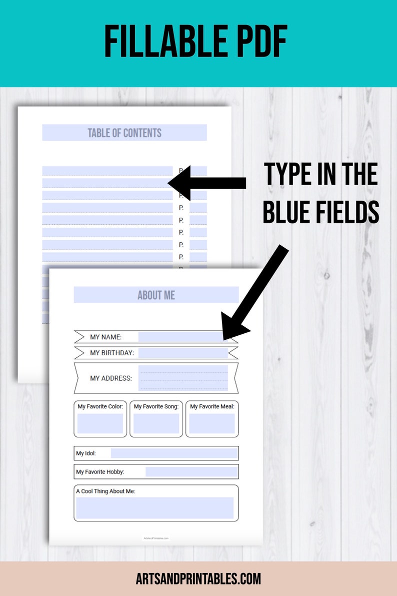 Printable Bullet Journal for Children Kids Chores Tracker Printable ...