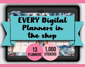 EVERY Digital Planners in The Shop (for iPad): Fitness Journal | Workout Planner | Meal Tracker | Templates | GoodNotes Notability Tablet
