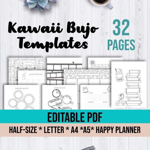 Printable Premade Planner Templates Printable Digital Bullet - Etsy