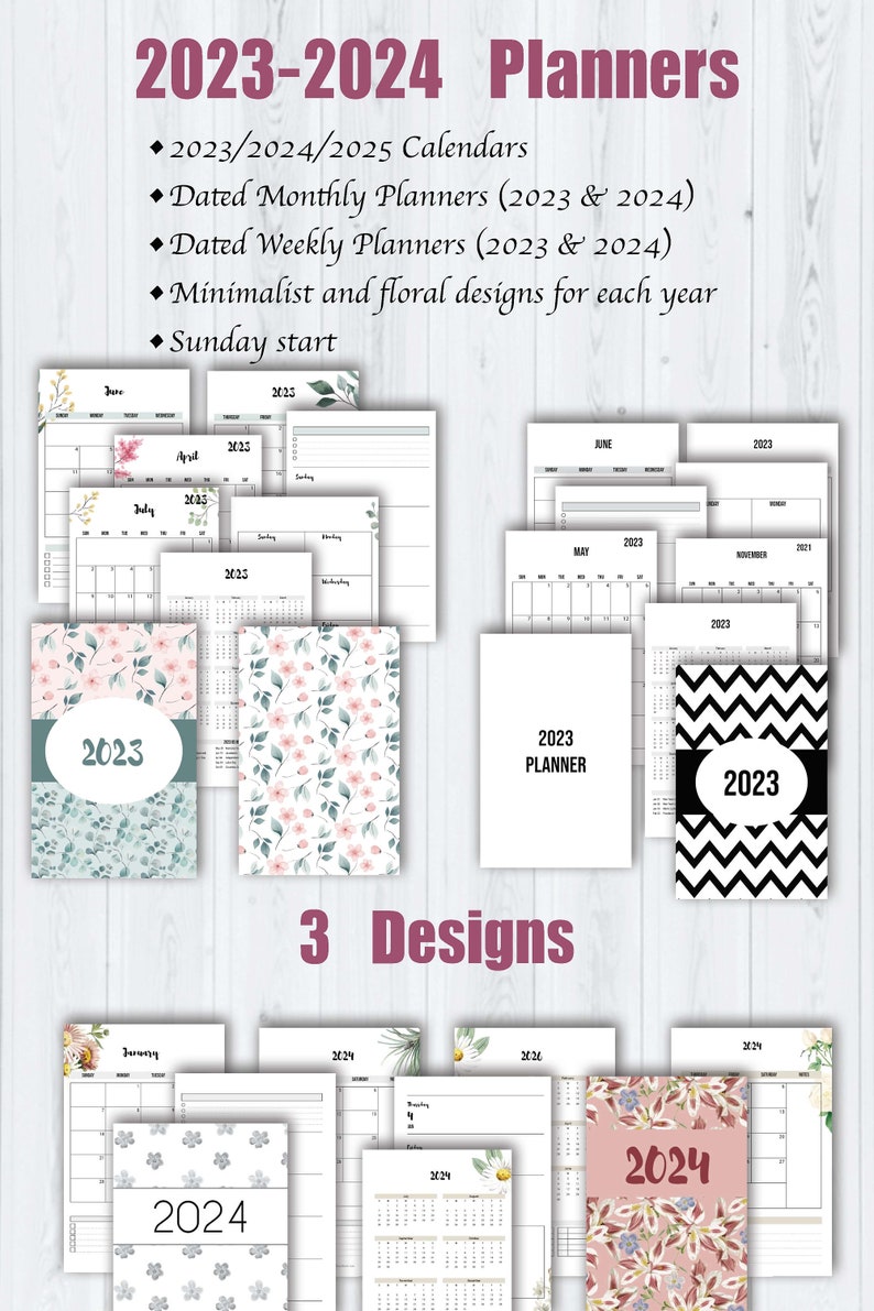 EVERY Printable Planners in the Shop: Printable Premade Bullet - Etsy