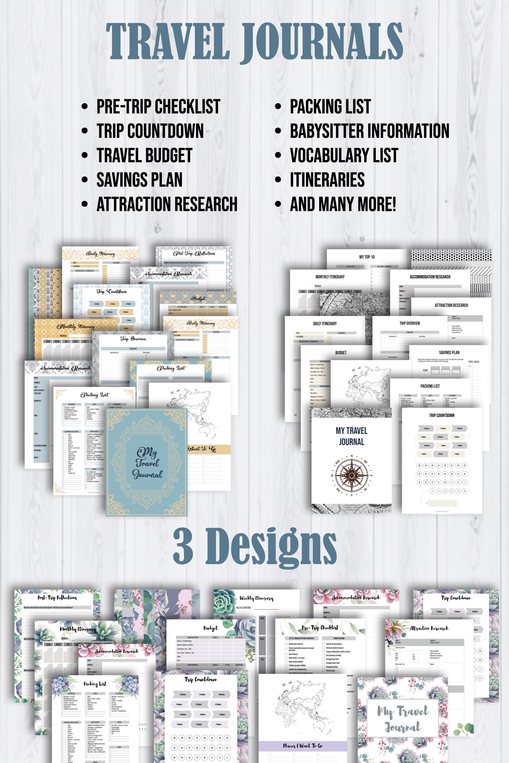 EVERY Printable Planners in the Shop: Printable Gratitude Journal ...