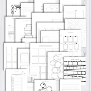 Printable Bujo Templates | Printable Bullet Journal Lists | Printable ...