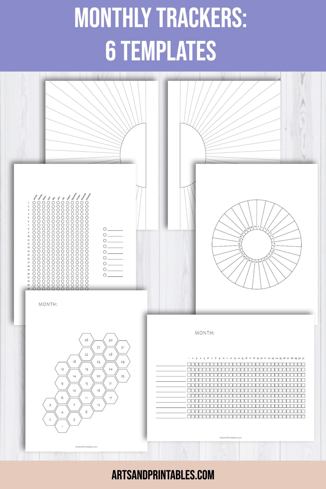 Printable Bujo Templates Printable Bullet Journal Lists - Etsy
