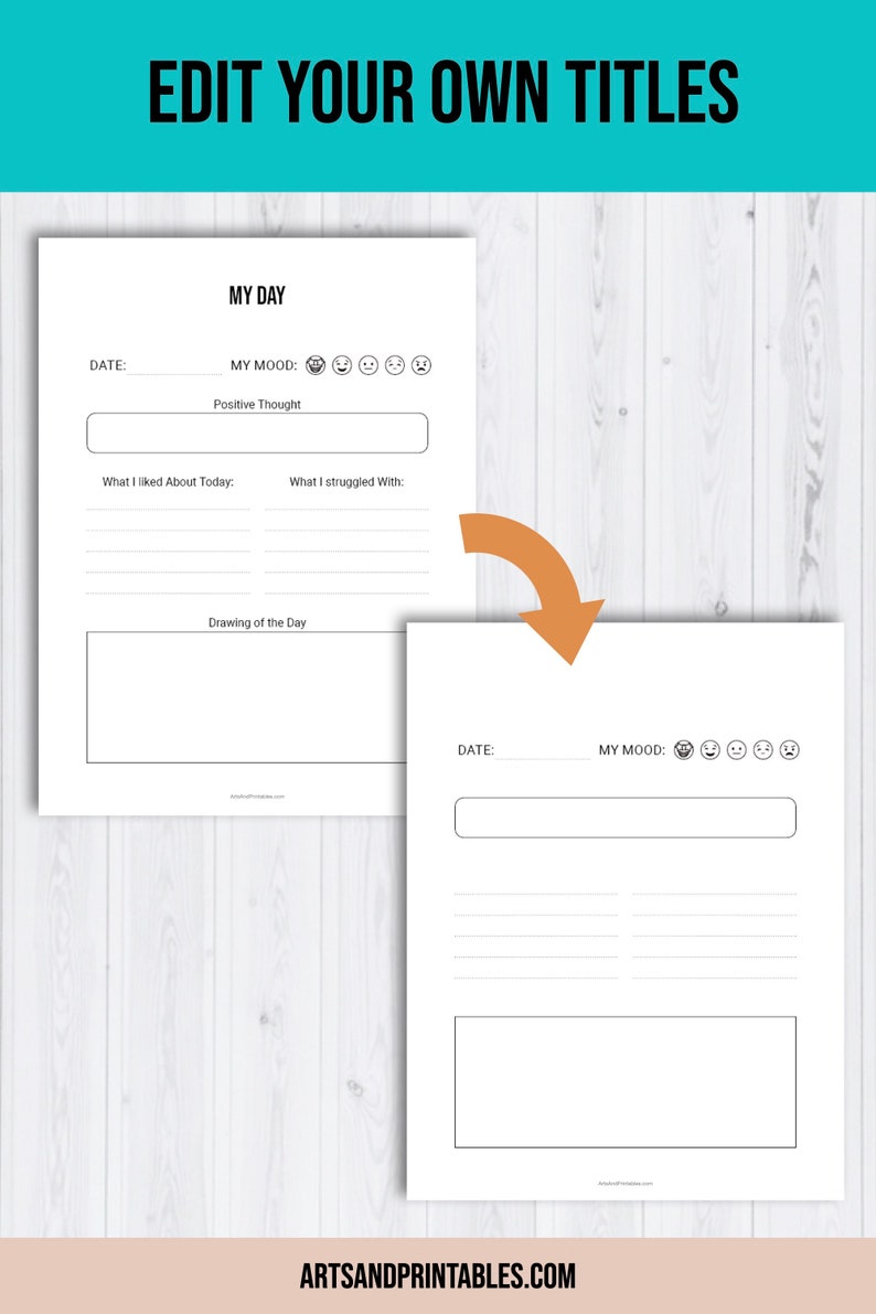 Printable Bullet Journal for Children Kids Chores Tracker Printable ...