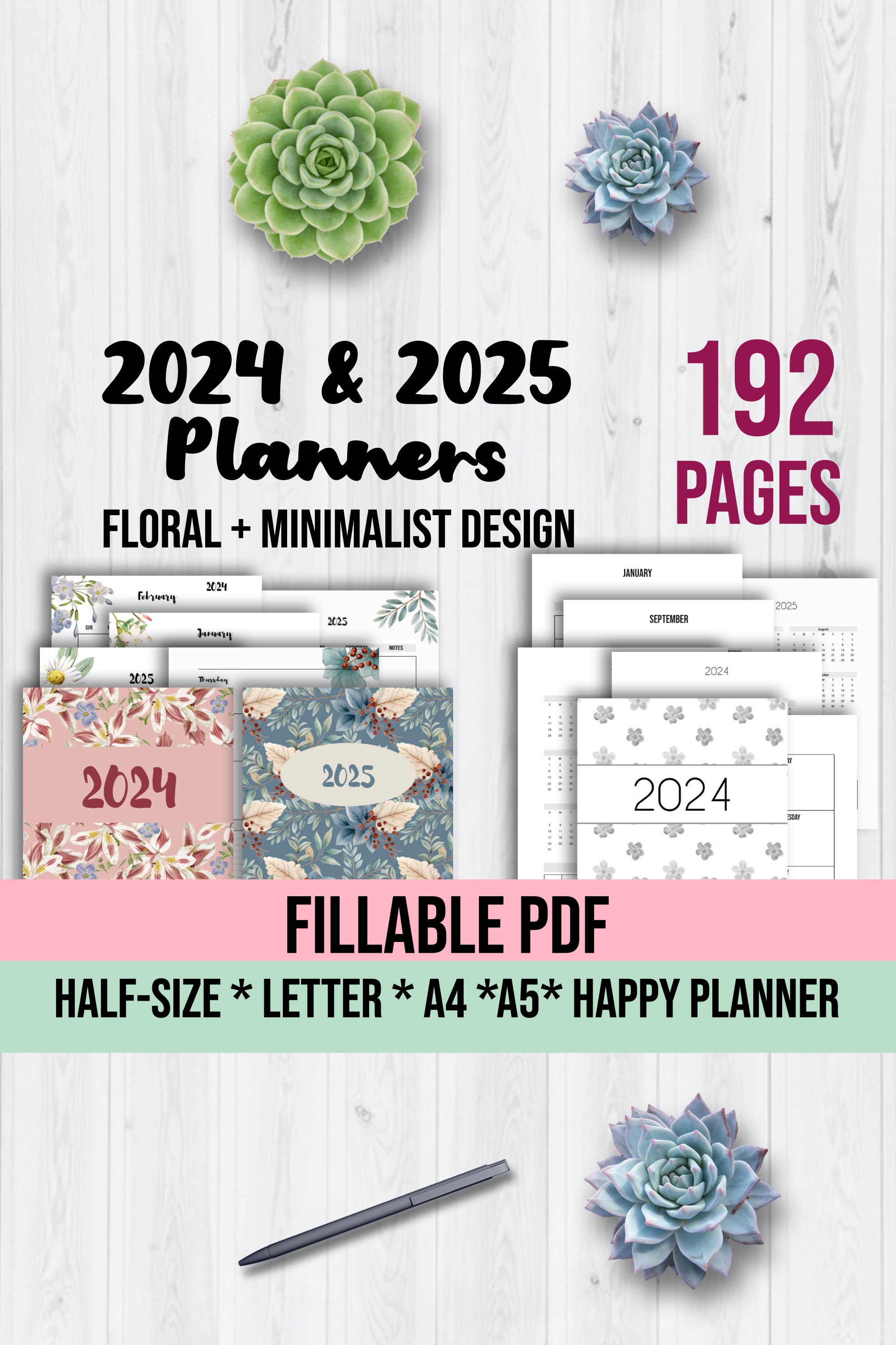 Printable Planner 2024 2025 Calendar Printable Weekly Planner 2024 Printable Monthly Planner 2025 Printable Dated Template - Etsy printable-planner-2024-2025-calendar-printable-weekly-planner-2024-printable-monthly-planner-2025-printable-dated-template-etsy