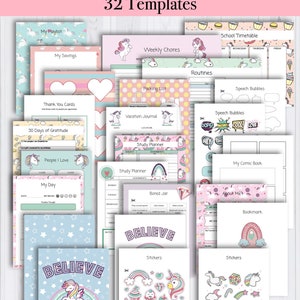 Printable Bullet Journal for Kids | for Girls | for Boys | for Children ...