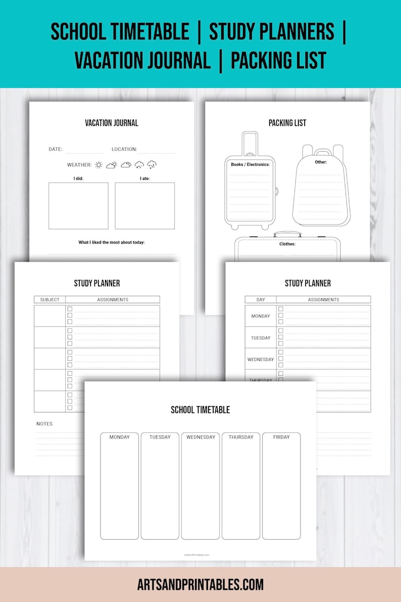 Printable Bullet Journal for Children Kids Chores Tracker Printable ...