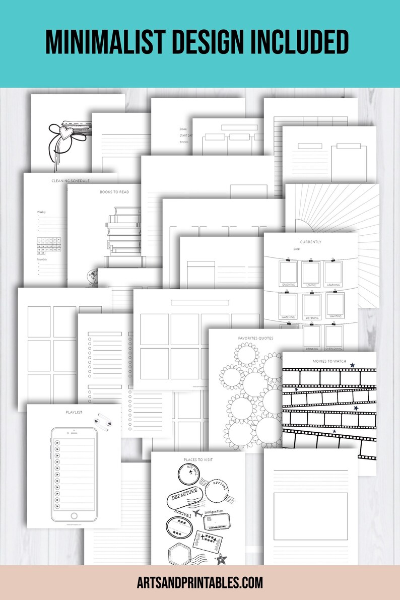 Printable Premade Planner Templates Printable Digital Bullet - Etsy