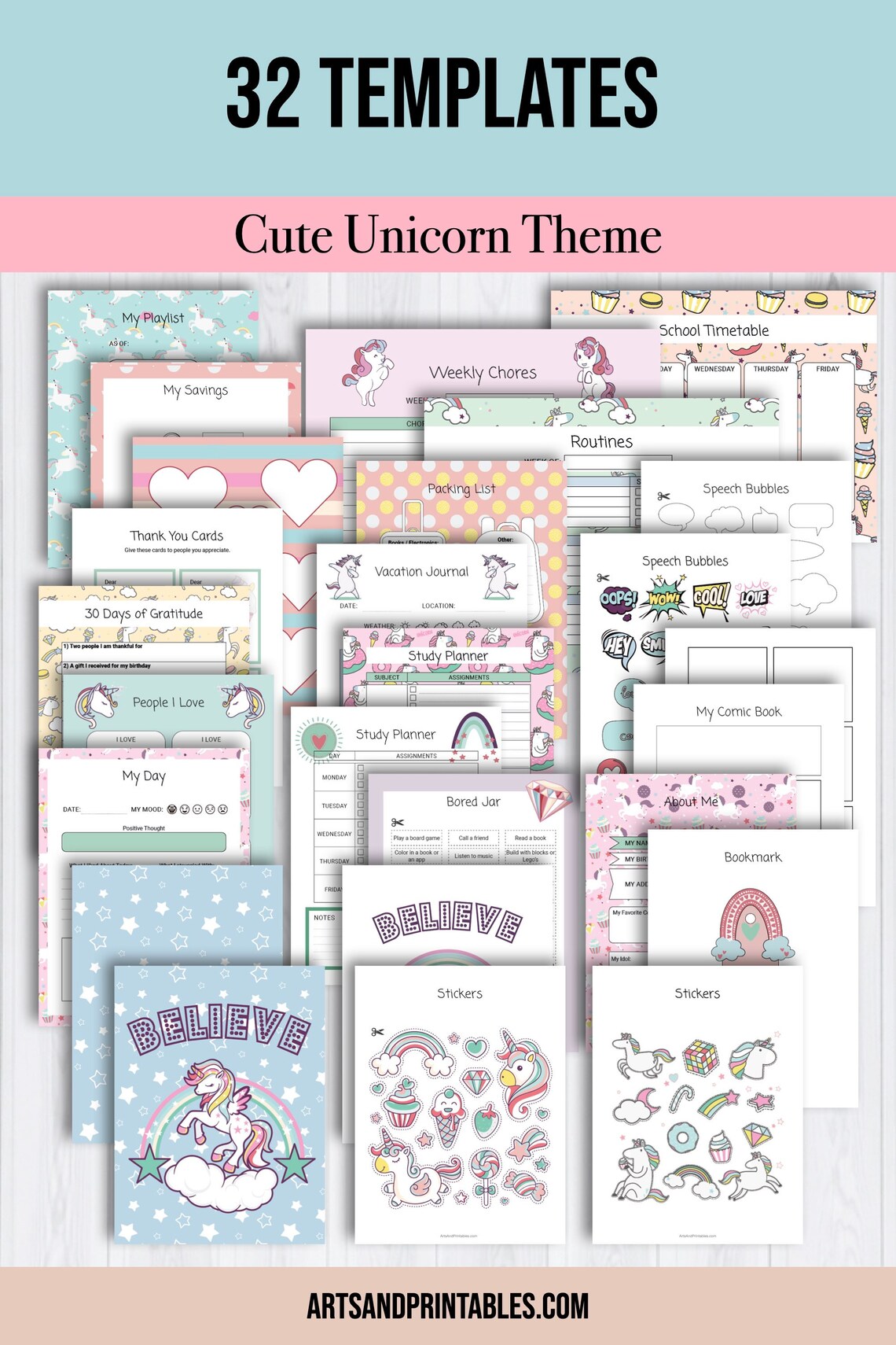 Printable Bullet Journal for Kids | Printable Journal for Girls | Gratitude Journal for Kids ...