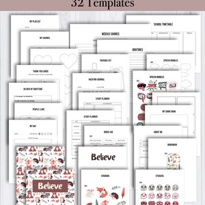 Printable Bullet Journal for Kids | for Girls | for Boys | for Children ...