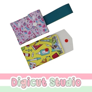 Trading card pouch svg.  No sew pouch with handle svg. School bag pouch svg. Diecast car pouch. Marble pouch svg. Pram pouch. AC98 & AC99