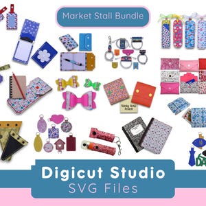 Paquete de nuevos archivos SVG de puestos de mercado. Proyectos de cuero sintético SVG. Diseños SVG a granel. Estuche SVG. Funda para cuaderno de composición SVG. Estuche para encendedor. B3.