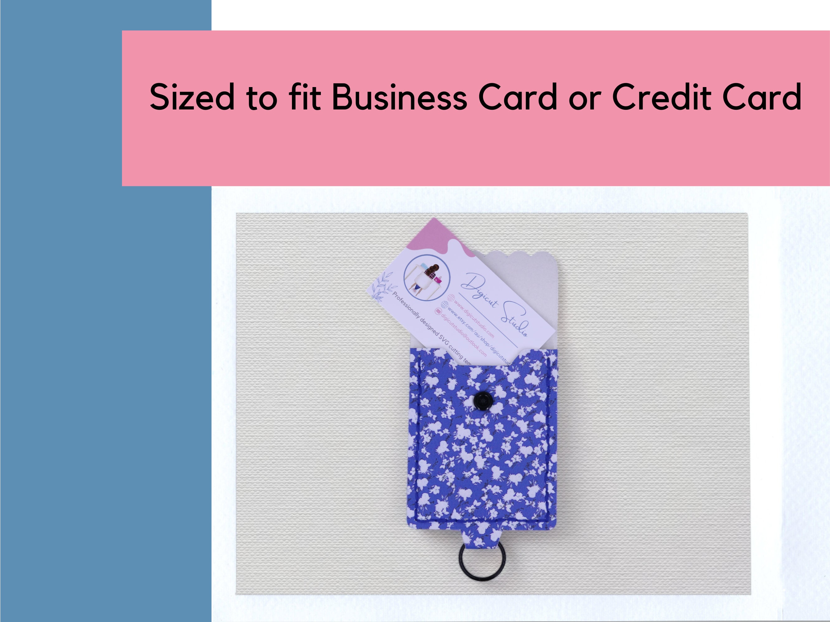 Credit Card Keyring Svg. Hand Sew Key Chain. Store Card Pouch. Swipe ...