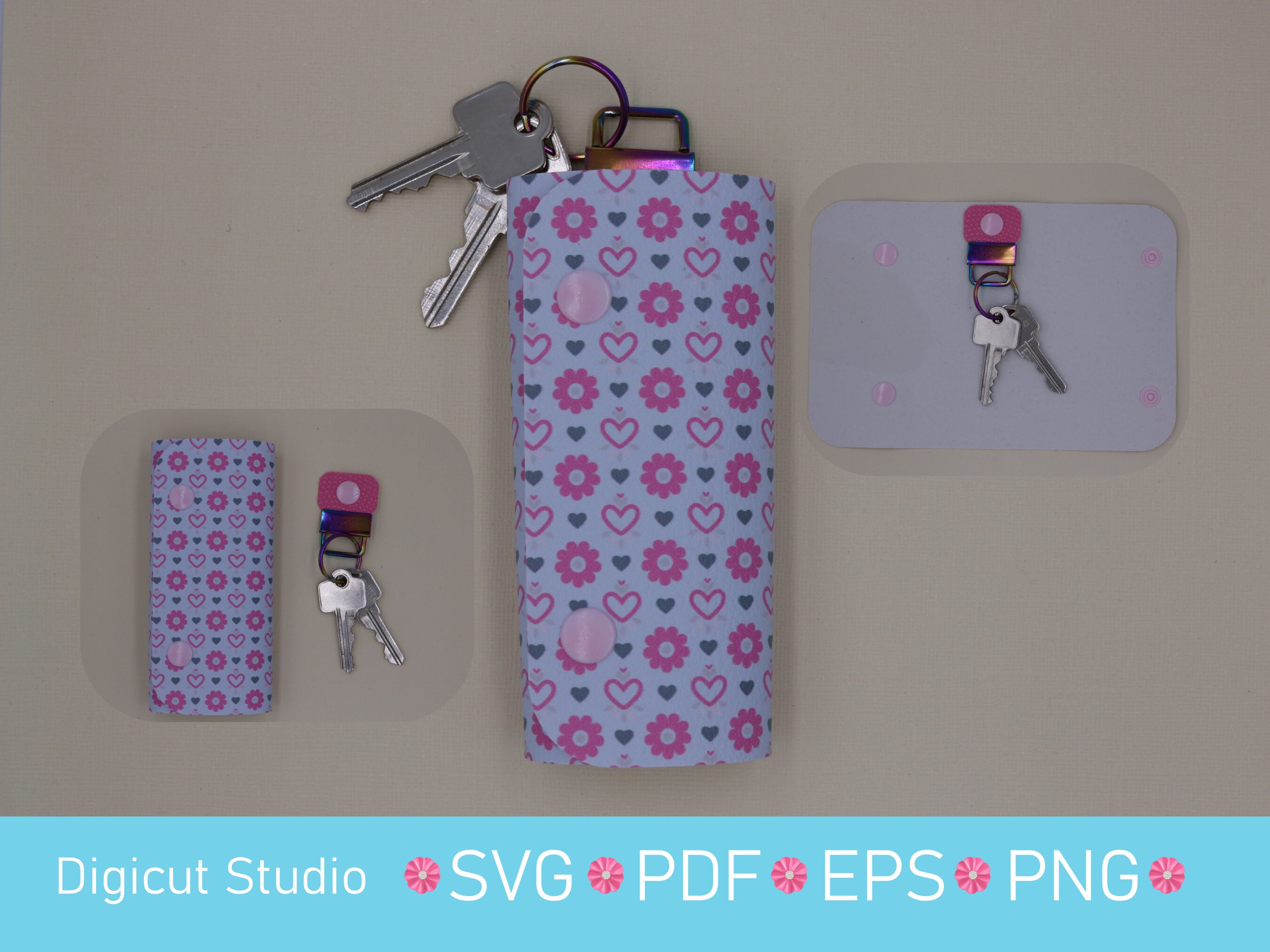 Leather Key wallet svg. Key holder SVG. Key pouch svg. Fob | Etsy