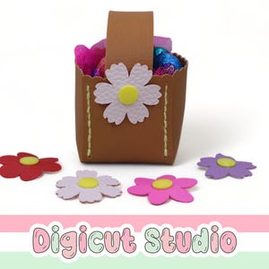 Spring Basket SVG. Easter Basket SVG. Changeable Flowers. Mix & Match basket. Easter egg hunt basket svg. Gift basket.  Hand sewing.  HS23