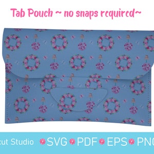 Pouch Bundle 1 SVG. Pouches Svg. Pencil Case SVG. Phone pouch svg. Ear bud holder. Clutch Svg. Wallet svg. Compact pouch. Trading card. image 9