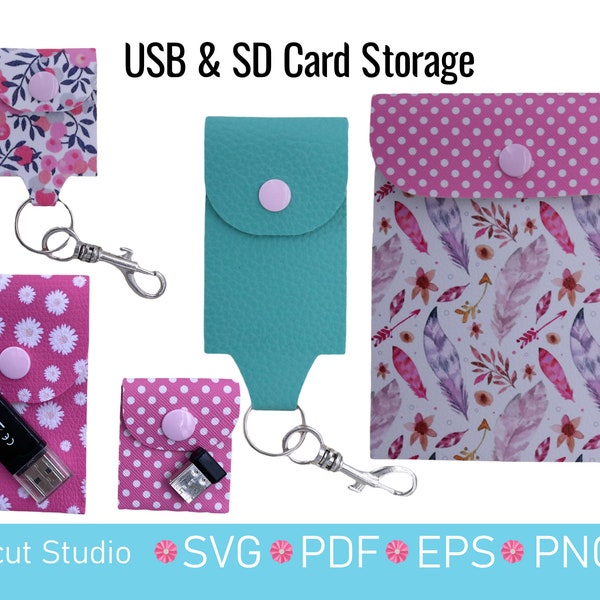 Data drive pouches SVG. USB pouch Svg. Memory stick fob. SD card key chain. Flash drive key chain. Lip gloss pouch.  Thumb drive Pouch fob.