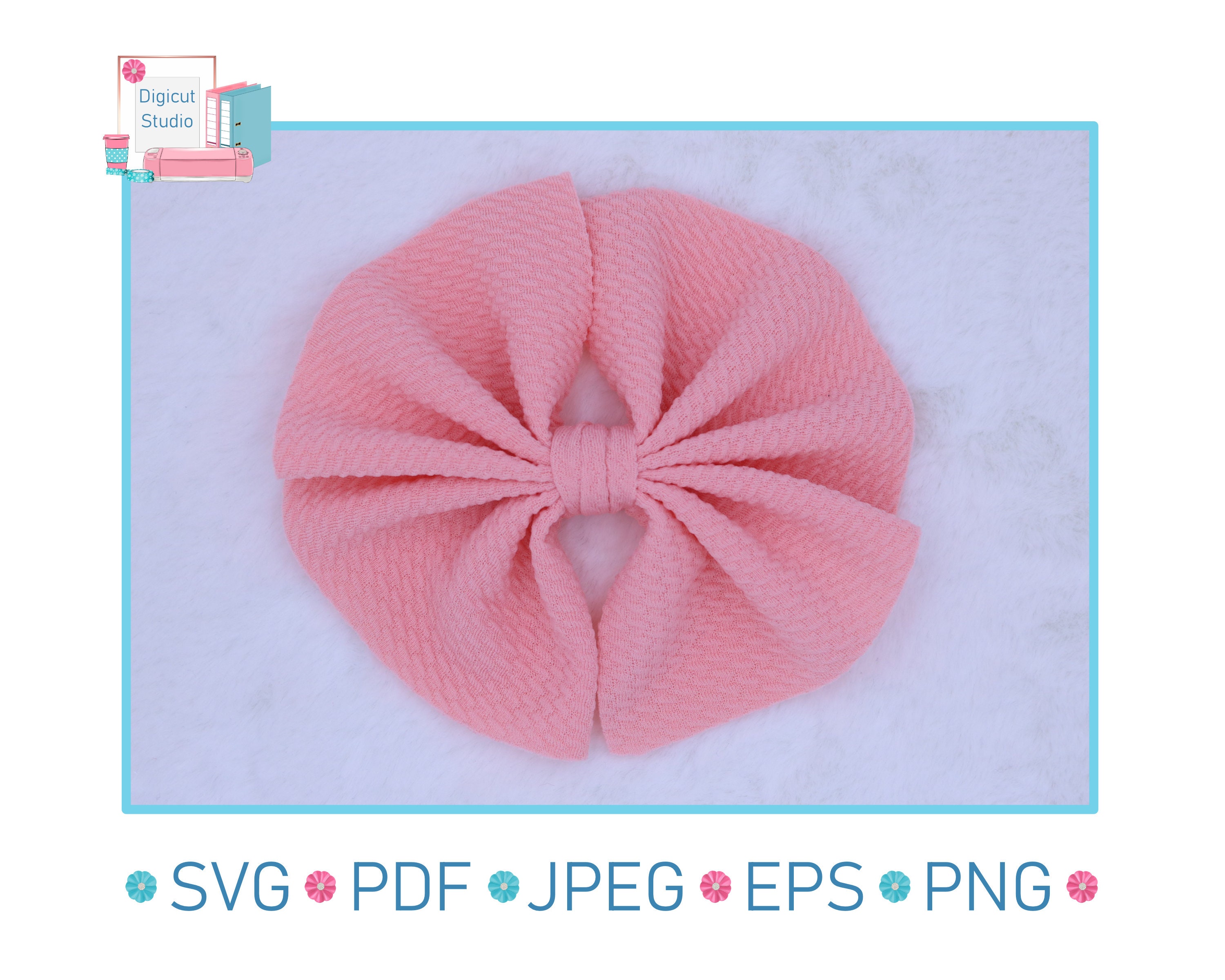 Liverpool Bullet Fabric Hair Bows SVG. Bullet Fabric Bow Etsy