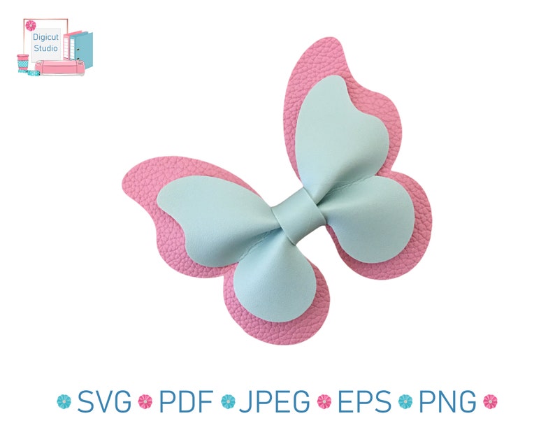 Download Craft Supplies Tools Paper Party Kids Butterflies Butterfly Bow Bundle Svg Butterfly Hair Bows Basic Bow Svg Hb21 Template Hair Accessories Svg Bow Bundle Cutting Files