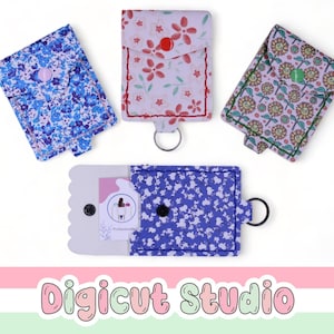 Credit card keyring svg. Hand Sew Key Chain. Store card pouch. Swipe card holder svg. Simple sewing project. Business card key chain. HS122