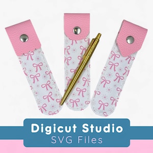 Single Pen Pouch SVG.  Slim style pen holder svg. Wedding pen pouch svg. Hand sew SVG.  Bag accessories. Travel accessories svg. HS57