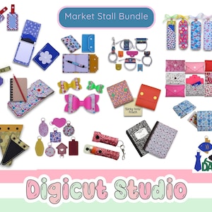 Paquete de archivos SVG de nuevo puesto de mercado. Proyectos de piel sintética SVG. Diseños SVG a granel. Bolsa SVG. Funda para cuaderno de composición SVG. Bolsa para encendedor. B3.