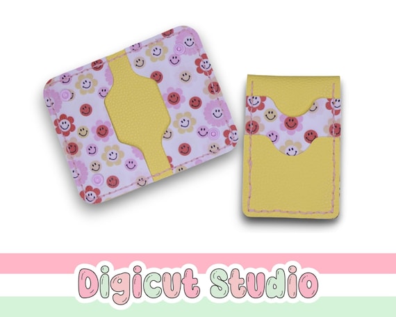 Compact Card wallets to fit in pocket SVG. Bus pass holder. Coin pouch svg. Matching card holders.  Hand Sew SVG. Business card pouch. HS25.
