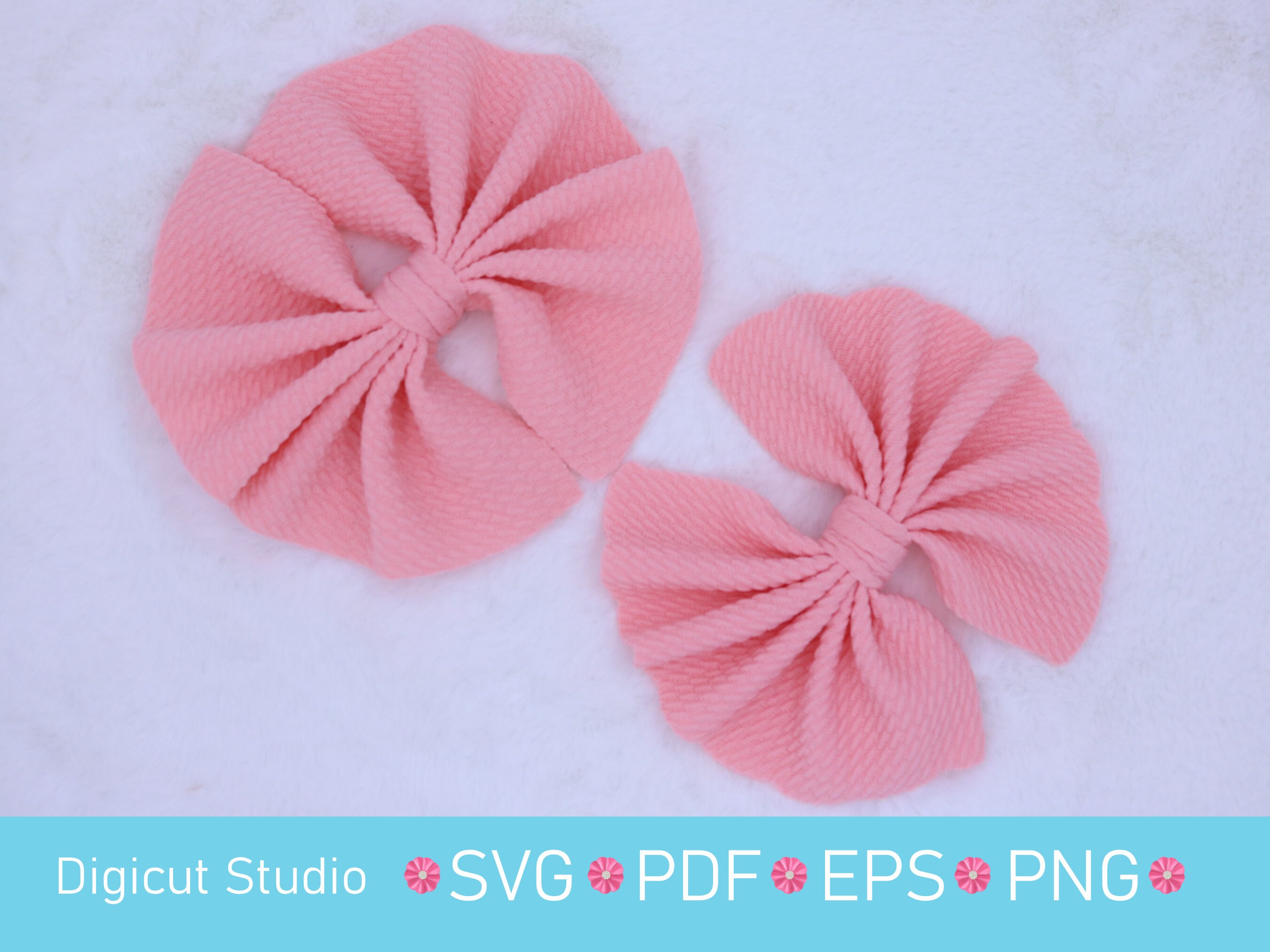 Liverpool Bullet Fabric Hair Bows SVG. Bullet Fabric Bow Etsy