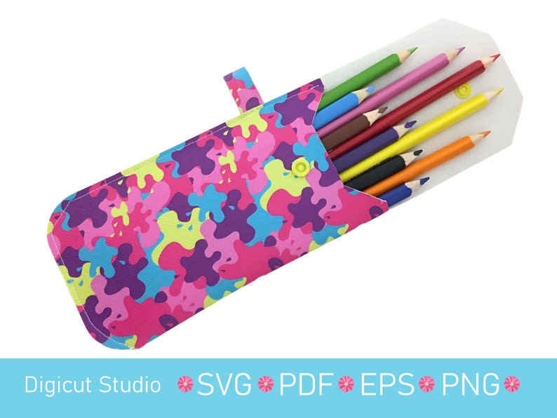 Pouch Bundle 1 SVG. Pouches Svg. Pencil Case SVG. Phone pouch svg. Ear bud holder. Clutch Svg. Wallet svg. Compact pouch. Trading card. image 7