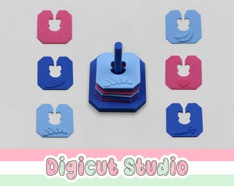 3d printed Bread tags STL file.  Bread tag holder stl. Bread Clip STL. Reusable bread clip stl. Bread accessoires. Home baked packaging. D9.