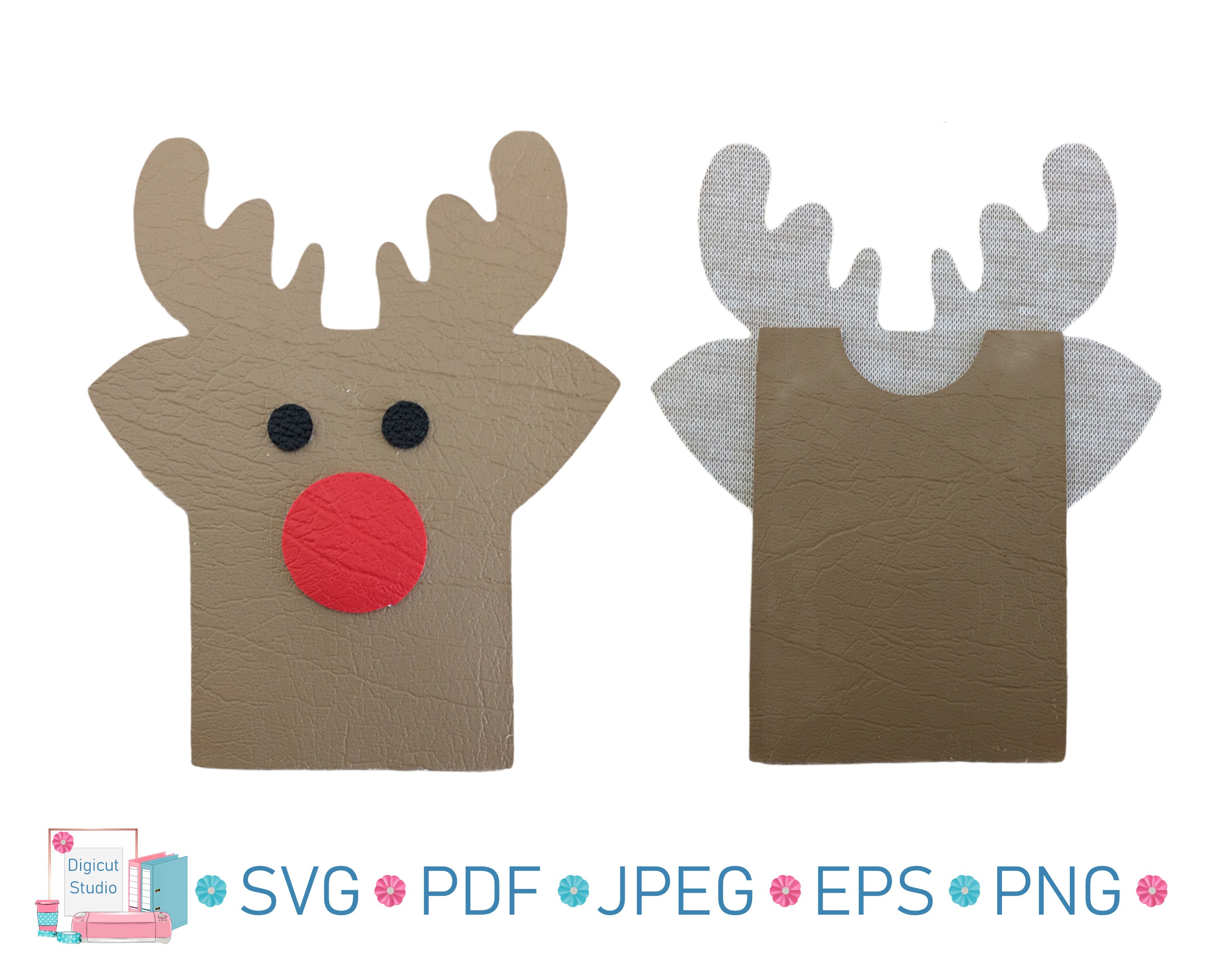 Christmas Gift Card Holder SVG. Santa, Reindeer, Snowman Card Holder ...