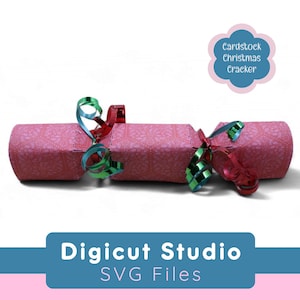Cardstock Crackable Christmas Cracker SVG. Christmas Bon Bon. Christmas Cracker. DIY Bon Bon. Gift Giving. Christmas table decoration CM7.