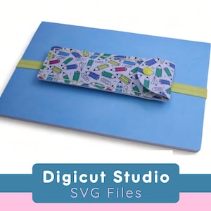 Journal Stifthalter svg. Stifttäschchen svg.  Hand nähen, kleben oder mit der Maschine nähen. Stifthalter svg. Journal Zubehör. Lesezeichen svg. Federmäppchen. HS11.