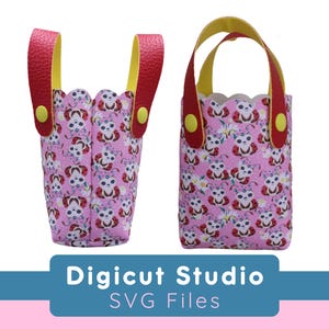 Box eckig mini Tasche SVG.  Nähprojekt svg. Mini-Tasche svg.  3D Tasche. Kleinkind Tasche svg. Gastgeschenk Tasche svg. Geschenktüte svg. AP105.