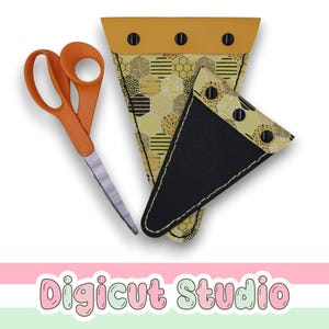 Custodia per forbici da cucire a mano in formato SVG. Custodia per forbici in formato SVG. Custodia per forbici grandi e piccole. Copriforbici. Accessori da viaggio. Custodia per forbici. HS29