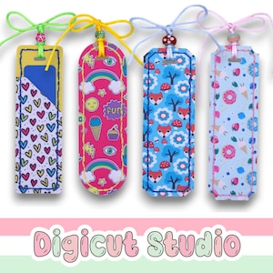 Hand Sew Book Mark SVG.  Note Insert Book Mark svg. Journal book mark svg. Student book mark. Childrens book mark svg. Mothers day. AC164