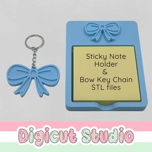 3d printing Bow Key Chain STL file. DIY key chain. Pretty bow 3d Print file. Coquette Bow. Bag bling STL file.  School bag accessories. D19.