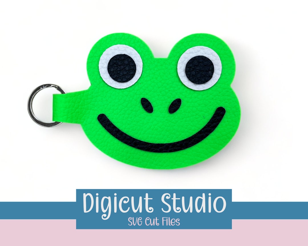 Frog Key Ring Svg. Frog Key Chain Svg. Frog Bag Tag Svg. Kindy Bag ...