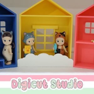 Arquivo STL para impressão 3D de caixa de sombra para mini casa de bonecas. Arquivo STL para exibição de bonecas colecionáveis. Arquivo STL para exibição de cerca. Arquivo STL para acessórios de casa de bonecas. D36.