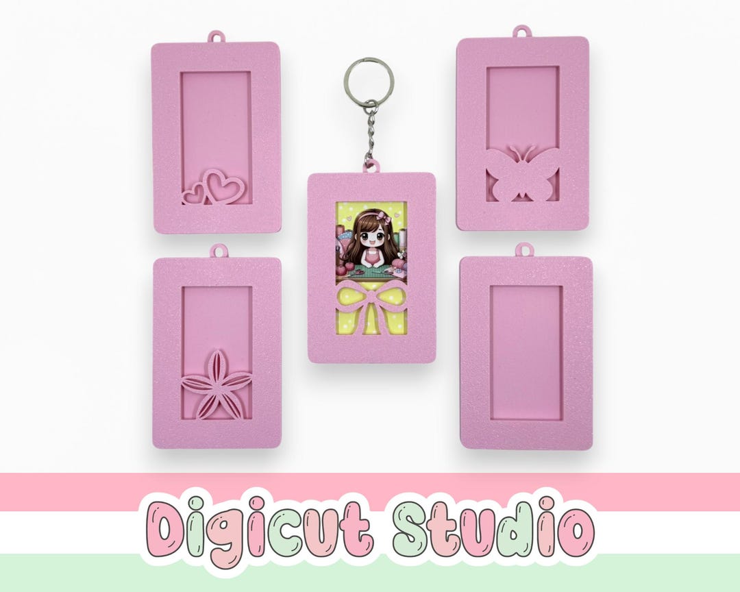 3d Printing Photo Key Chain STL Files. Key Ring STL. DIY Key Chain ...