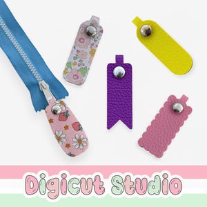 ジッパープルSVG。ミニジッパーアクセサリー。ジッパータグSVG。バッグ装飾。スクールバッグアクセサリー。バッグブリンSVG。AC176