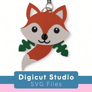 Porte-clés renard svg. Porte-clés renard svg. Svg renard. Porte-renard. Cartable bling bling. Svg de porte-clés animal. Animaux de la forêt svg. Simili cuir. AC151.