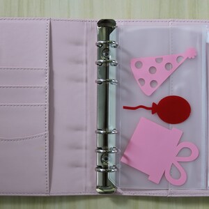 Budget Binder Stickers Cutting File SVG. A6 Budget Envelope
