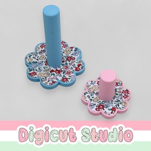 3d printing Scrunchie Holder with Faux Leather personalisation STL & SVG. Room accessories. Hair tie holder. Bathroom organiser stl. D57.