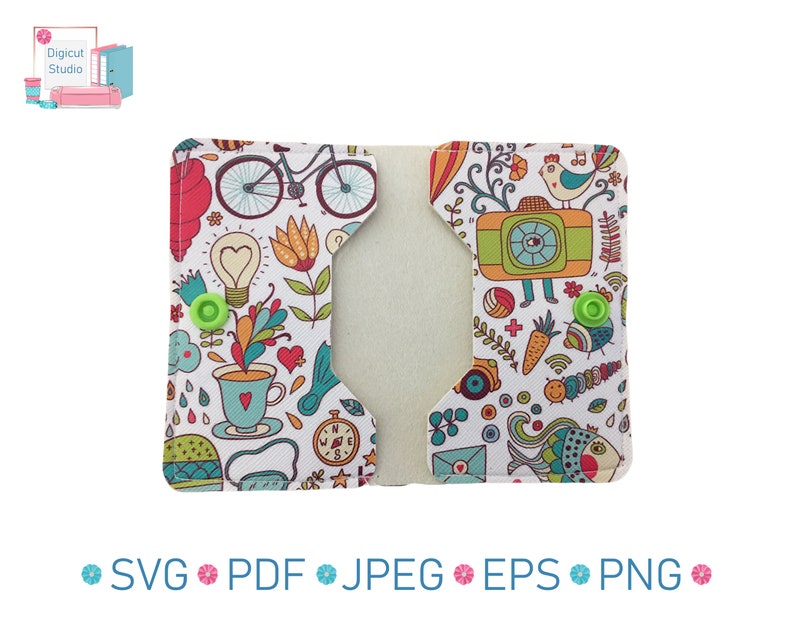 Download Card Wallet Svg Cricut Pattern Bus Pass Holder Svg Cutting File Hand Cut Ac3 Simple Sewing Project Or Glue Leatherette Project Craft Supplies Tools Templates