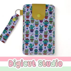 Phone pouch svg. Cell Phone cover. Wristlet SVG. Hand sewing phone pouch. Traditional leather making holes. Fob Svg. Faux leather. HS5