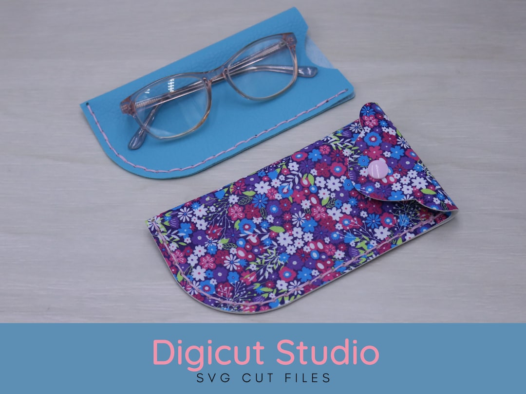 Glasses Sleeve SVG. Reading Glasses Case Svg. Small Glasses Pouch. Hand