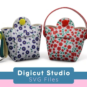 Teenie Weenie Geldbörse SVG.  Mini-Beutel svg.  Schlüsselanhänger SVG.  Kopf Handytasche svg. Schnullertäschchen. Schnullertasche svg. Origami Geldbörse. AP126.